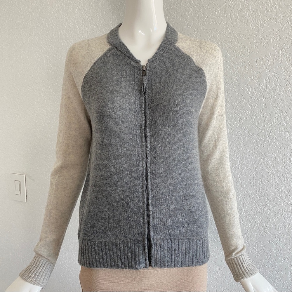 27 miles malibu bomber-style cashmere cardigan